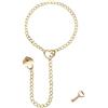 GAUEIOUR Collana da donna con catena a forma di cuore, anello a O, collana punk rock, regolabile, in acciaio inossidabile, gioiello a forma di cuore con lazo, articolo alla moda e alla moda, nucleo