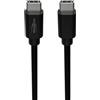 ANSMANN Cavo USB C a USB C, Ricarica Rapida & Dati Alta Qualità, 120cm Nero, Robusto, Durevole, Power Delivery, per Smartphone Laptop Tablet