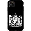 Tipsy Tales Custodia per iPhone 11 Pro Max Drunk Me Is In Charge Divertente Notte Fuori Umorismo