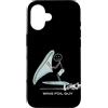 Whyitsme Design Custodia per iPhone 16 Divertente Wing Foil Guy Boy Wing Foilboarding da uomo