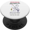 APezzaniWear Pesco Relax Non Problemi Poldo Pesca Sportiva Divertente PopSockets PopGrip Adesivo