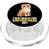 Cat Breeds Animal Lover Cute Cats DonaOn Mi piace davvero Scottish Folds Ok Animal Lover Cute Cat PopSockets PopGrip per MagSafe