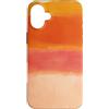 generic Custodia per iPhone 16 Plus Arancione Tramonto Astratto Colore Block Design