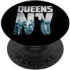Bahaa's Tee Cool Queens Graphic Tee shirts, Queens New York City Skyline PopSockets PopGrip Adesivo