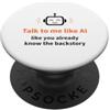 AI Chatbot Jokes Tutti Conoscenti Umorismo robot AI PopSockets PopGrip Adesivo