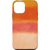 generic Custodia per iPhone 12 mini Arancione Tramonto Astratto Colore Block Design