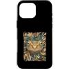 Divertente Vintage Rana Di Vetro Arte Re Custodia per iPhone 16 Pro Max Arte Animale Astratta Retro Rana Di Vetro