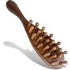 Jaasuee Pettine in legno di sandalo, massaggiatore per la testa, per alleviare lo stress del cuoio capelluto, pettine Gua Sha per rilassare mal di testa, collo e spalle, regalo rilassante per donne/mamme