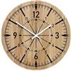 Zenllihome Orologio da parete silenzioso in legno, rotondo, 30 cm, retrò, analogico, senza ticchettio, vintage, decorazione per la casa, per cucina, soggiorno, ufficio, grande diametro per una facile