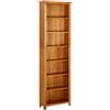 vidaXL Libreria a 7 Ripiani 60x22x200 cm in Legno Massello di Rovere