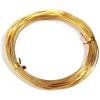 VONCYKI Cordoncino in acciaio inox, 0,6/0,8/1,0/1,2/1,5/2 mm, filo metallico per la creazione di gioielli e accessori (oro 01, 0,6 mm x 10 metri)