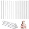 HMCEY 24 pezzi Pioli per Torte A Piani 1.2 X 30 CM,Supporto per Torte in Plastica, Bastoncini per Torta,Tasselli per Torta Riutilizzabili,Aste di Supporto Torta Più Piani per Compleanni, Matrimoni