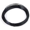 VONCYKI Cordoncino in acciaio inox, 0,6/0,8/1,0/1,2/1,5/2 mm, filo metallico per la creazione di gioielli e accessori (nero, 0,6 mm x 10 metri)