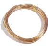VONCYKI 0,6/0,8/1,0/1,2/1,5/2mm Filo di Metallo in Acciaio Inox e Alluminio per Gioielleria, Corda di Metallo per Accessori di Gioielleria (KC oro, 0,6mm x 10 Metri)