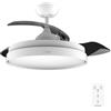 Cecotec Ventilatore da Soffitto con Luce e Pale Retrattilie EnergySilence Aero 4280 invisibile White. 40 W, diametro 106 cm, timer, 3 tonalità di luce, funzione estate-inverno