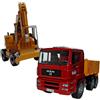 BRUDER MAN TGA Autocarro Ribaltabile con Benna Escavatore Liebherr 1:16