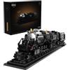 Nifeliz Zug Big Boy Retro - Set di mattoncini a vapore, modello locomotiva con b
