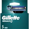 Gillette Mach3 Lame di Ricambio 5 pz