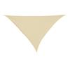 EASYCOMFORT Tenda da sole triangolare, beige, 4x4x4m
