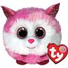 TY - Peluche - Puffies - Cane Husky - Princess - Rosa e Bianco - Cagnolino con occhioni Rosa Glitter- Le Palline Beanie di Peluche morbide e coccolose - 10 Cm - 42522