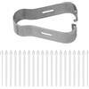Flylin 20 punte di ricambio standard S Pen per Samsung S Pen con pinzetta, pennino capacitivo di ricambio per GalaxyS6/ S6lite/S7/S8/S9/Note10/Note20/Note10+/Note20 ultra/S21U/S22U/S23U (bianco)