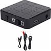 CCYLEZ Ricevitore trasmettitore Bluetooth 5.0, adattatore wireless portatile da 3,5 mm 2 in 1 per computer, laptop, stereo, auricolare, smartphone, lettore MP3, CD