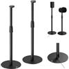 Maclean MC‑496 Supporto da pavimento per Sonos Era 100 e 300 | Regolabile 682-1068 mm | Gestione cavi e base stabile | Set di 2 treppiedi neri | Design elegante e sicuro