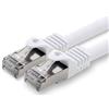 1aTTack.de 20m - bianco - 1 pezzo - CAT.7 Cavi di Rete CAT7-10000 MBit/s S-FTP doppia schermatura PIMF 600MHz 4x2xAWG26 / 7 CU rame non contiene alogeni compatibile con CAT5e CAT6 CAT 6a Cat8