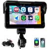 CAMECHO [2025 NUOVO] CAMECHO Wireless Schermo Carplay Per Moto, 5 pollici Navigatore GPS Auto con IP68, Portatile Senza Fili CarPlay & Android Auto Per Moto IP68 Impermeabile Touchscreen Bluetooth