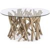 BIZZOTTO Tavolino da caffè Samira piano vetro diametro 80 cm