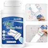 JOYAONE Rullo per Vernice Bianca, Kit di Riparazione per Pareti Portatile e Integrato, Facile da Applicare, Vernice Bianca a Rapida Asciugatura a Base d'Acqua, Adatto per Piccole Aree di Cartongesso (100 g)