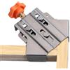 Generic Clip angolare per la lavorazione del legno, morsetto angolare in acciaio inox a 90 gradi, con manico - Morsa angolare in acciaio inox a 90 gradi, strumento girevole regolabile per la