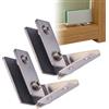 Generic Cerniera per porta in vetro per libreria, vetrinetta per vino senza foratura, cerniera per porta in vetro senza cornice, montaggio laterale, per bagno, esposizione, vino, vetrina
