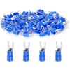 ERGAOBOY 200Pz 16-14 AWG ha isolato i connettori del filo della vanga della forcella, blu U-Tipo di terminale elettrico a crimpare