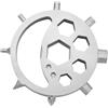 Dreuhuing Chiave multifunzione creativa, in acciaio inox, a forma di fiocco di neve, sole, luna e stella, portatile, 1