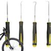 Generico Set di plettri piccoli, set di plettri per O Ring,Set di plettri e ganci per rimozione | Set di plettri per autoveicoli 4X, set di ganci per strumenti di prelievo con pinza per rimozione clip raschiet
