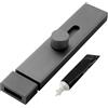 Generic Chiavistello scorrimento, in lega di alluminio, adesivo per porte, serrature per porte scorrevoli, versatile serratura per porte, cassetti, cancelli e mobili