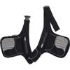 GURU SHOP Borsa laterale in tessuto, doppia cintura, marsupio Goa - nero, unisex - adulto, cotone, 25 x 15 x 8 cm