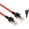 ACT Rosso 1,5 metri di cavo patch U/UTP CAT6A LSZH bloccabile senza strappi con connettori RJ45 (FB5551)