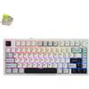 AULA-Verlag Tastiera meccanica da gaming AULA F75, senza fili, con illuminazione RGB LED - layout QWERTY US - 2,4 GHz/USB-C/Bluetooth, compatibile con Windows/Mac, colore blu ghiaccio, modello Reaper