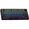 AULA-Verlag Tastiera meccanica da gaming AULA F75, senza fili, con illuminazione RGB LED, layout QWERTY US, con connessione a 2,4 GHz/USB-C/Bluetooth, compatibile con Windows/Mac, colore grigio sfumato, con incisione laterale del logo "Reaper"