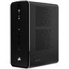 Corsair AI WORKSTATION 300: PC desktop, Copilot+ PC, processore AMD Ryzen AI Max+ PRO 395, 128 GB di memoria LPDDR5x-SDRAM, 2x2 TB di SSD, sistema operativo Windows 11 Home, formato SFF (Small Form Factor), colore nero