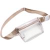 TINYAT Zaino trasparente Zaino da donna trasparente Impermeabile Super PVC Zaino Casual Zaino Moda Donna Shopping Dating Pack, T9051, Beige/1952, Zaini Sling