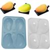 Gwtdtoad Mangoform 3D Mango Stampo in silicone per dolci, in silicone, con 4 griglie, per dolci, cioccolatini, matrimoni, corsi di cucina, 19 x 13,9 x 5 cm