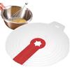 Poupangke Coperchio paraspruzzi per miscelatore, coperchio in silicone anti schizzi, coperchio creativo per uova da cucina