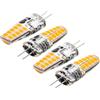 Generico Lampada LED G4 12 V, lampadina LED G4 | Luce diurna con base bi-pin non dimmerabile da 4 pezzi | Lampada con base bi-pin G4, luce equivalente a 40 W, senza sfarfallio, lampada a lunga durata