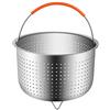 Cipliko Cestello per cottura a vapore I-nstant Pot Cestello per vaporiera in acciaio inossidabile Filtro per frutta in acciaio inossidabile Accessori per pentola a pressione Strumento da cucina con manico in