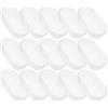 COLLBATH 1000 Pirottini in Carta Bianco per Dolci e Pane, Forma Rettangolare a Scodella, Resistenti al Calore e All'acqua, per Forni e Piccoli Ristoranti