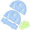 Generic Stampo portatovaglioli in resina, stampo per dispenser di tovaglioli, stampo fai da te con motivo a stelle e luna, in resina epossidica, stampo per colata in silicone per decorazioni domestiche