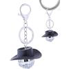 Fukamou Palla Da Discoteca | Portachiavi Con Palla Da Discoteca A Specchio,Cappello Da Cowboy Car Charm Specchietto Retrovisore Decor Disco Ball- Portachiavi Borsa Decorazione